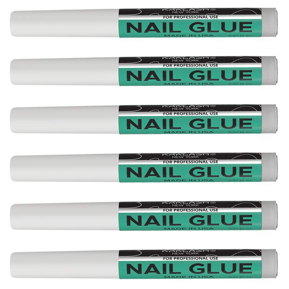 6 PCS Karlash Nail Tip Glue Adhesive Bond For Acrylic Nails Tips & Fake Nail Art