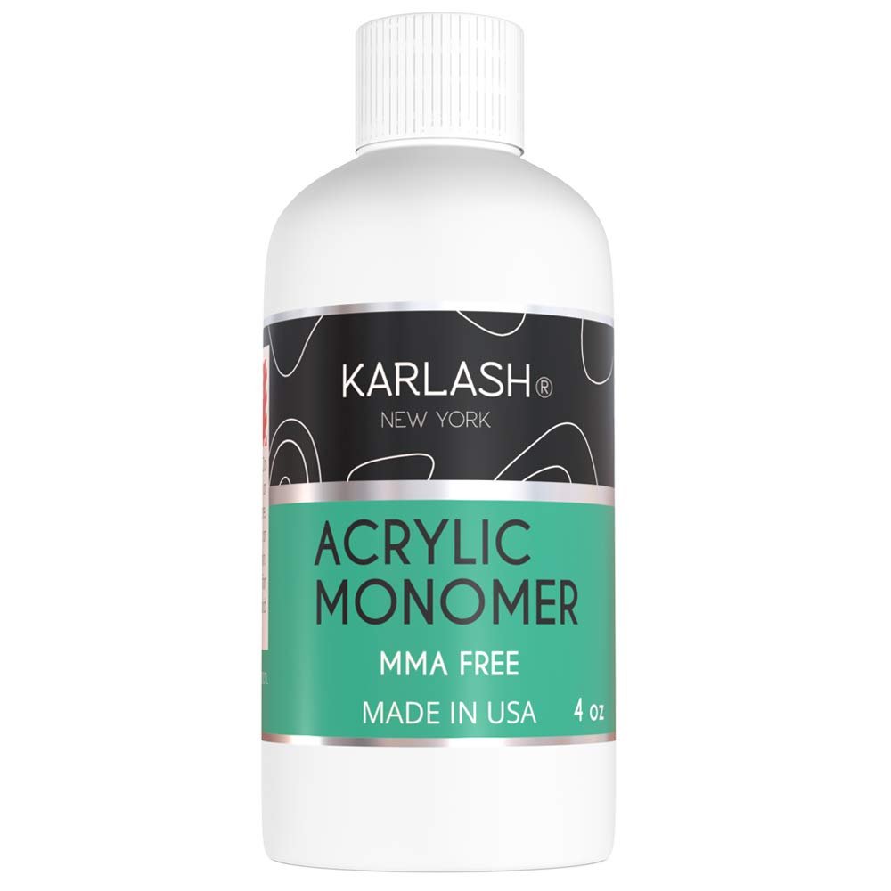Karlash Professional Acrylic Nail Kit System STUDENT KIT(No MMA Liquid Monomer 4 oz, Clear Acrylic Powder 2oz, Natural Pink Acrylic Powder 2oz, Nail Bond, Acrylic Nail Brush)