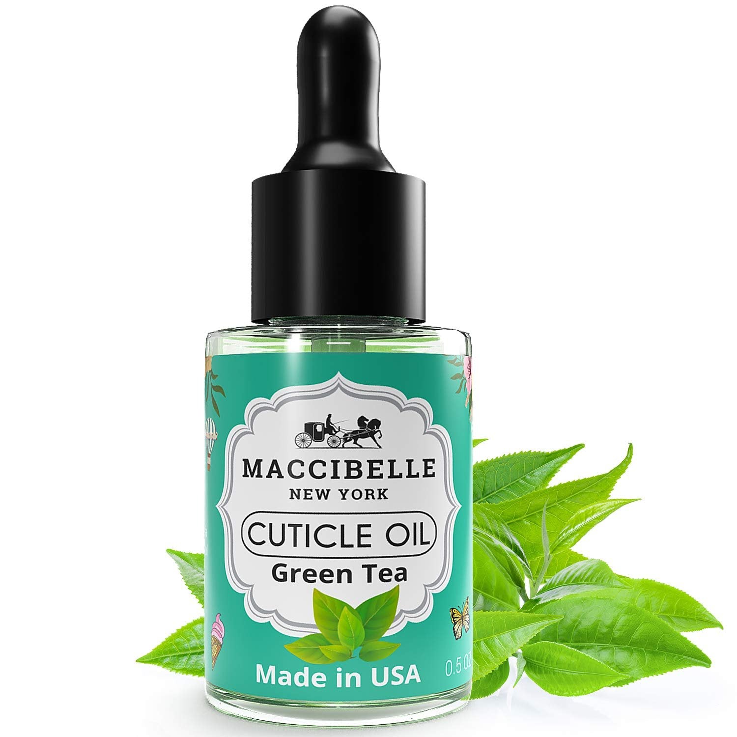 Maccibelle Cuticle Oil 0.5 oz Tea Tree Lavender Heals Dry Cracked Cuticles