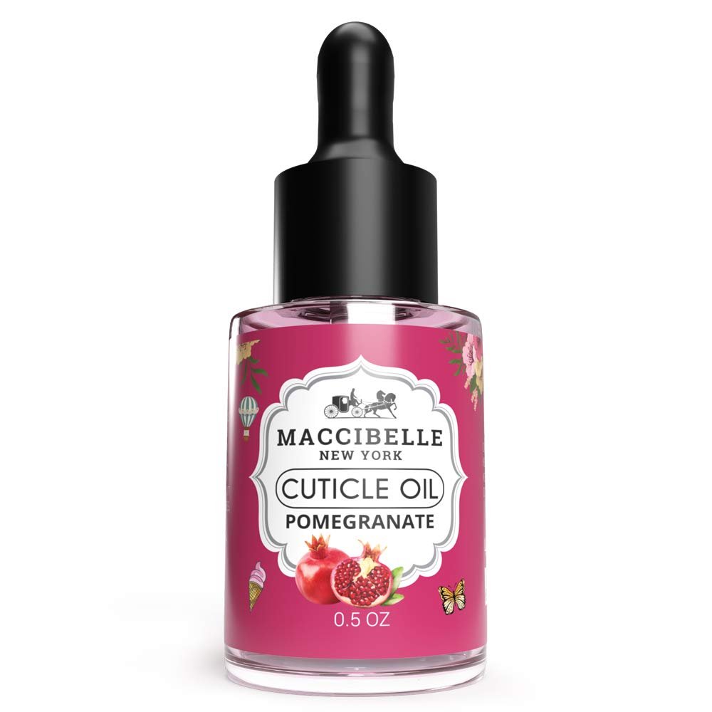 Maccibelle Cuticle Oil Set of 3 Oil Flavors,Help to Heals Dry Cracked Cuticles 0.5 oz