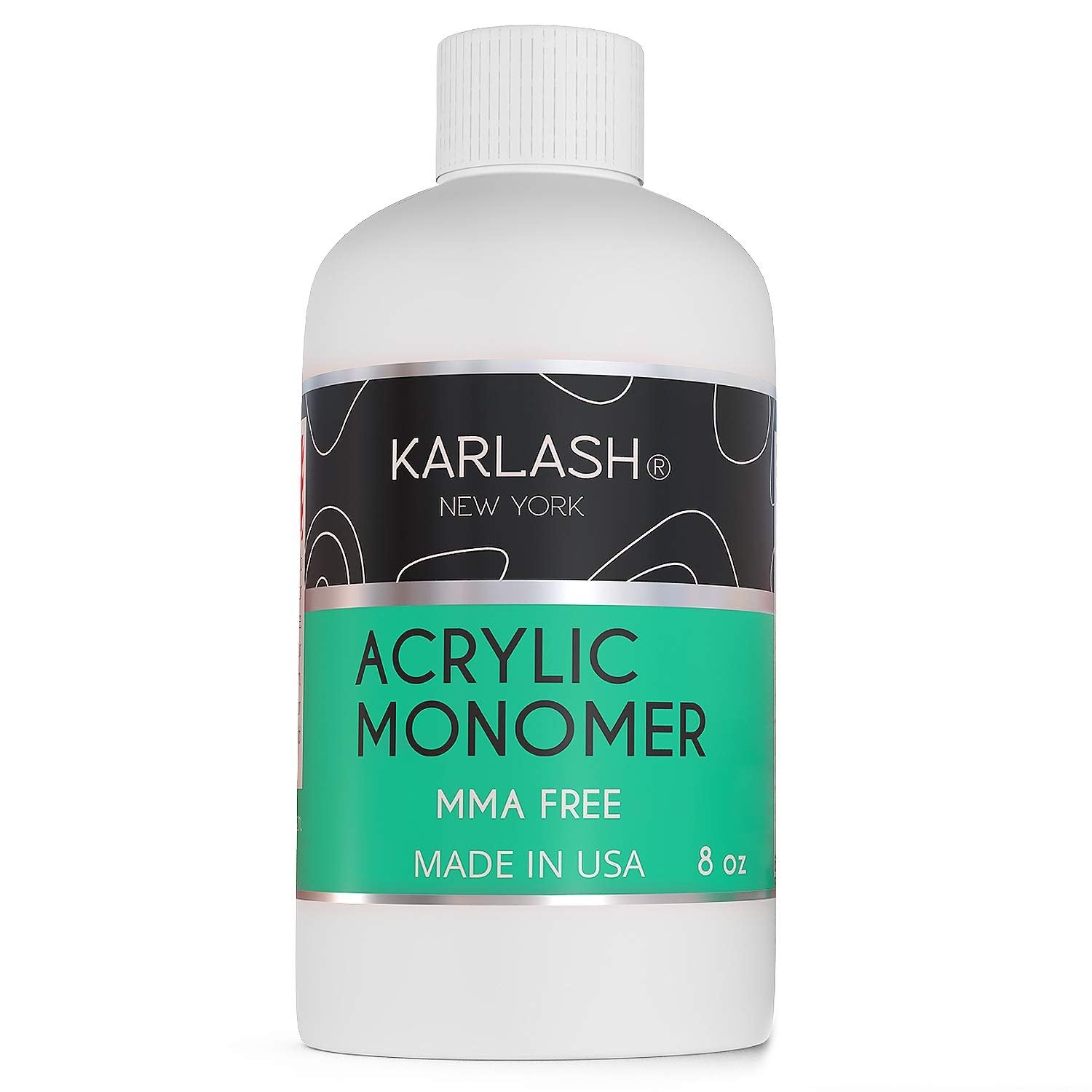 Karlash Professional Acrylic Nail Kit System (No MMA Liquid Monomer 8oz, Clear Powder 2oz, Natural Pink Powder 2oz, French White Powder 2oz, Nail Prep, Nail Bond, Acrylic Brush)