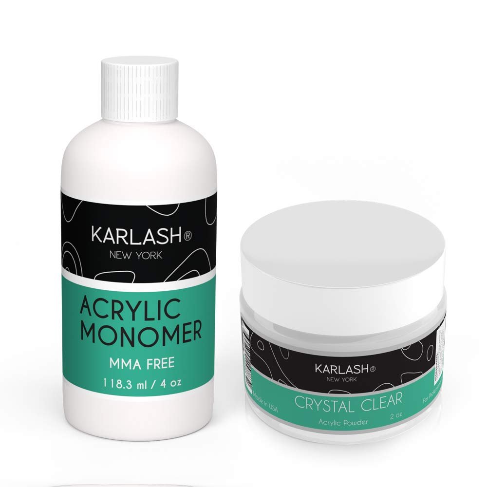 Karlash Acrylic Nail System Golden BRUSH ON gel glue resin 0.5 oz.