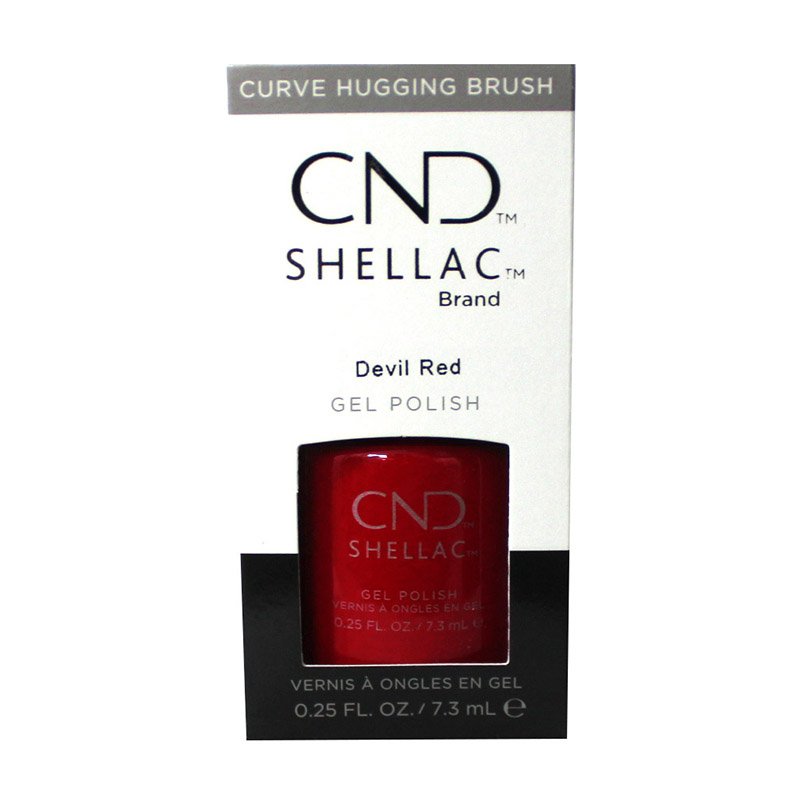 CND Shellac Gel Polish Devil Red 0.25 oz