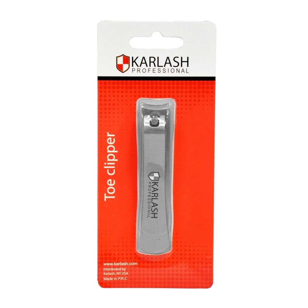 Karlash Stainless Steel Toenail Clipper for Thick Nails Extra Wide Jaw, Curved Blades with Nail File