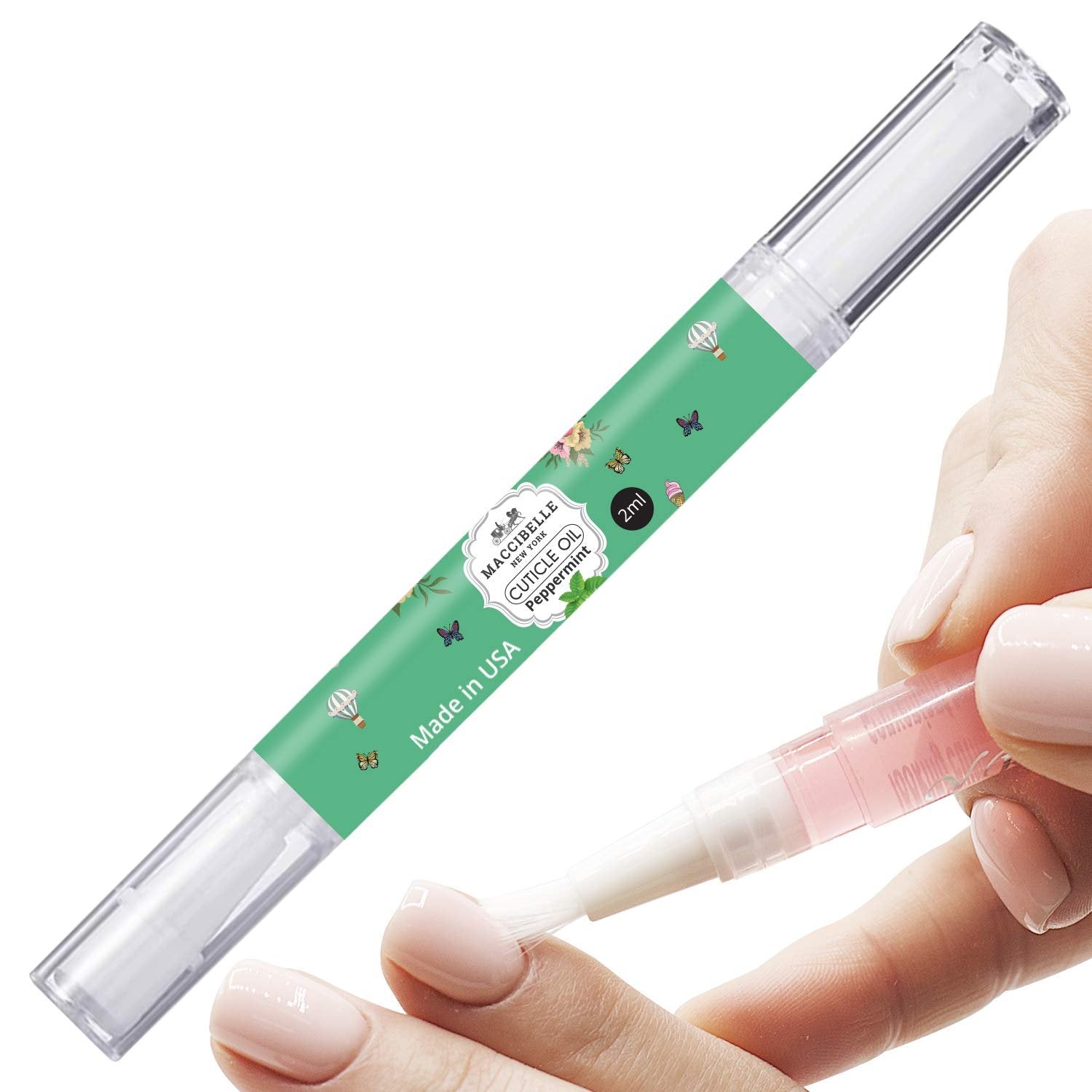 Maccibelle Pure Cuticle & Nail Oil Pen 2ml Heals Dry Cracked Cuticles