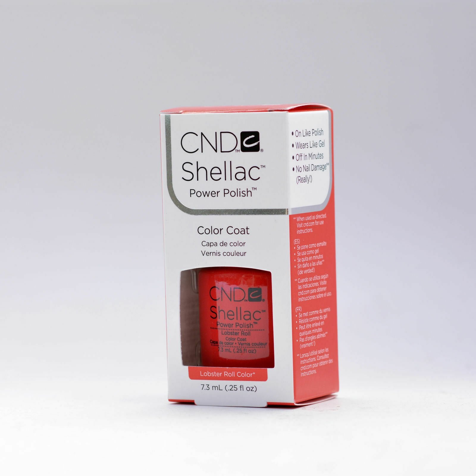 Creative Nail Design Shellac UV Color Coat Lobster Roll .25oz
