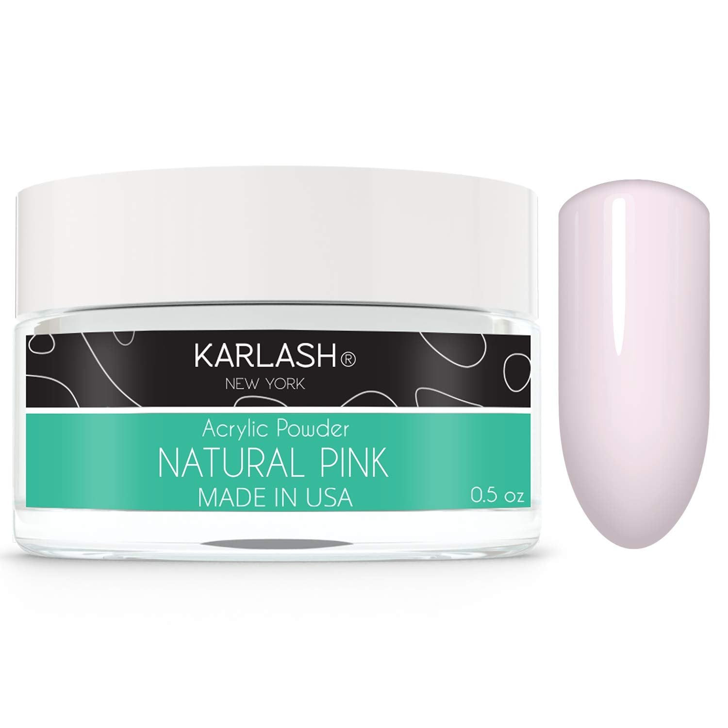 Karlash Professional Acrylic Powder Natural Pink 0.5 oz