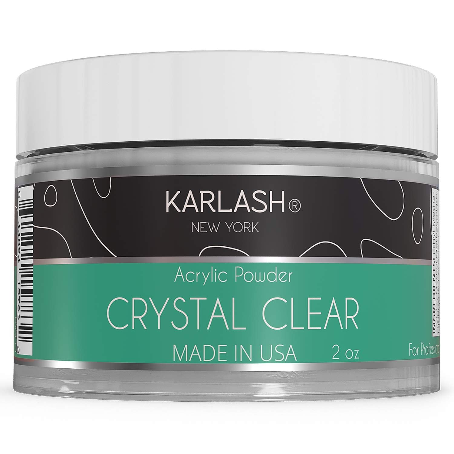 Karlash Professional Acrylic Nail Kit System (No MMA Liquid Monomer 8oz, Clear Powder 2oz, Natural Pink Powder 2oz, French White Powder 2oz, Nail Prep, Nail Bond, Acrylic Brush)
