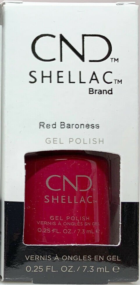 CND Shellac UV Gel Polish Red Baroness 0.25oz