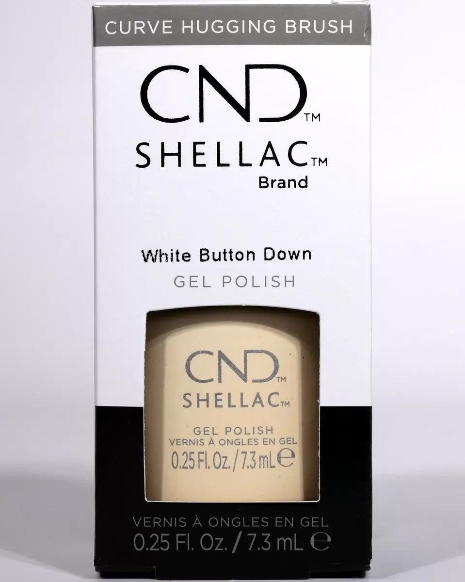 CND Shellac Gel Polish White Button Down 0.25 oz
