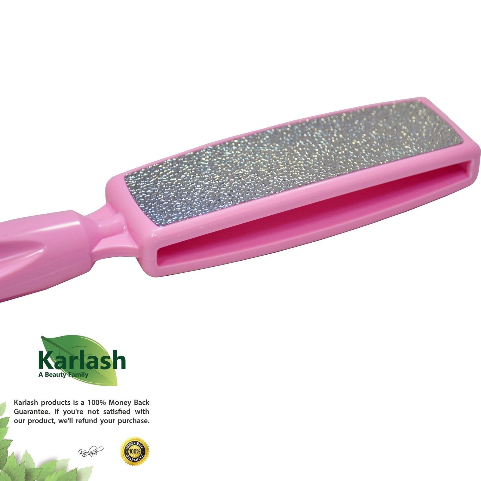 Karlash 2-Sided Hypoallergenic Nickel Foot File for Callus Trimming and Callus Removal, Pink