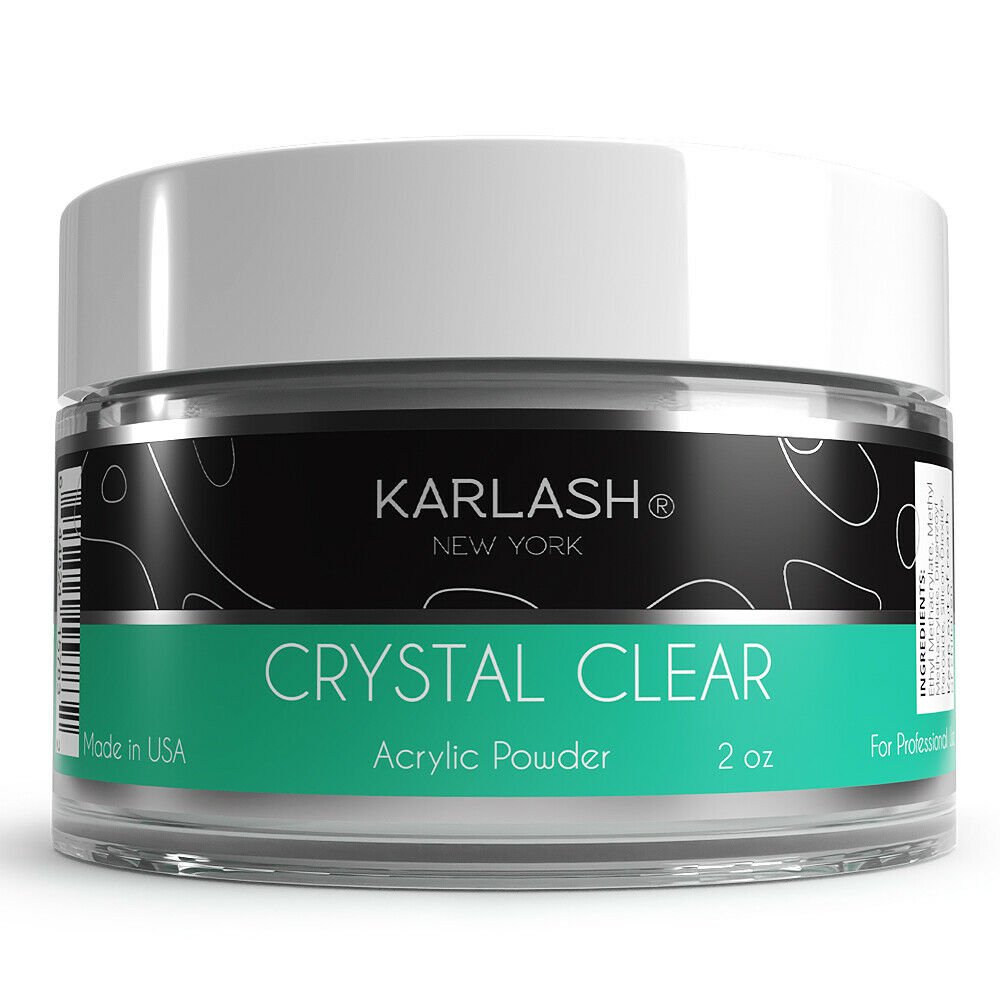 Karlash Professional Kit Acrylic Powder Crystal Clear 2 oz and Acrylic Liquid Mo