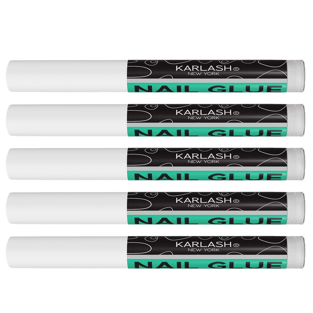 5 PCS Karlash Nail Tip Glue Adhesive Bond For Acrylic Nails Tips & Fake Nail Art