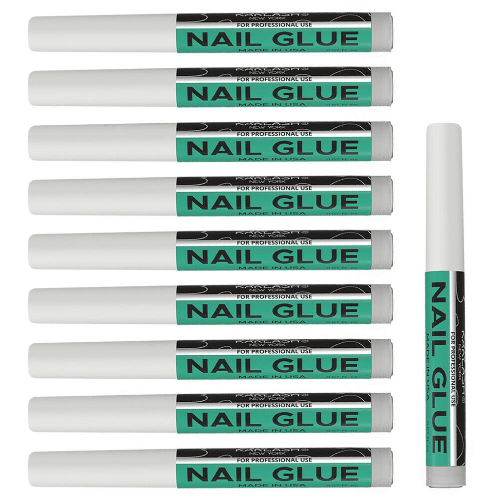 10 PCS Karlash Nail Tip Glue Adhesive Bond For Acrylic Nails Tips & Fake Nail Ar