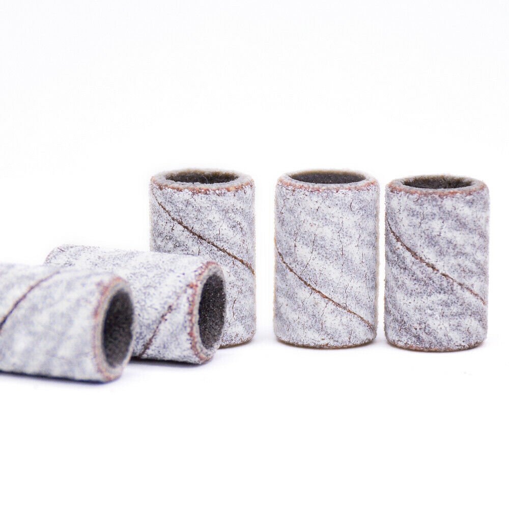 TachiBelle PREMIUM Made In USA Quality Professional Nail Sanding Bands ZEBRA Fine Grit File + FREE 2 Mandrel