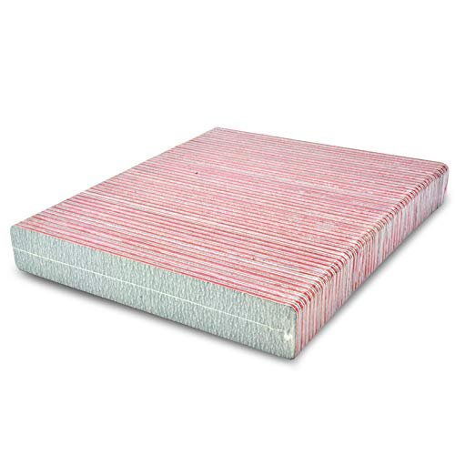 Karlash Professional Double Sided Emery Board Jumbo Zebra Nail File 100/180 50pc