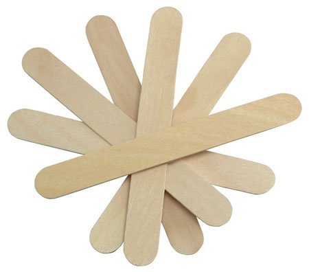 Karlash Large Wax Sticks, Craft Sticks Spatulas Applicators for Hair Removal