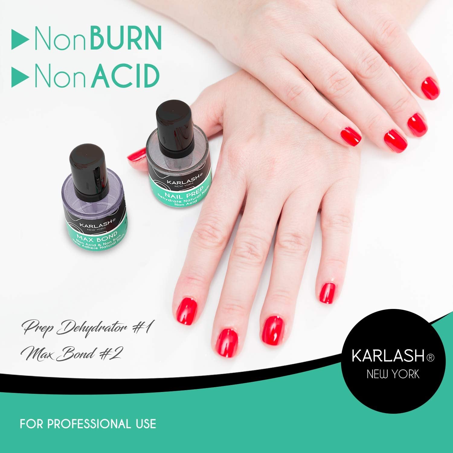 Karlash Professional Dip System Crystal Clear Brush On gel glue resin