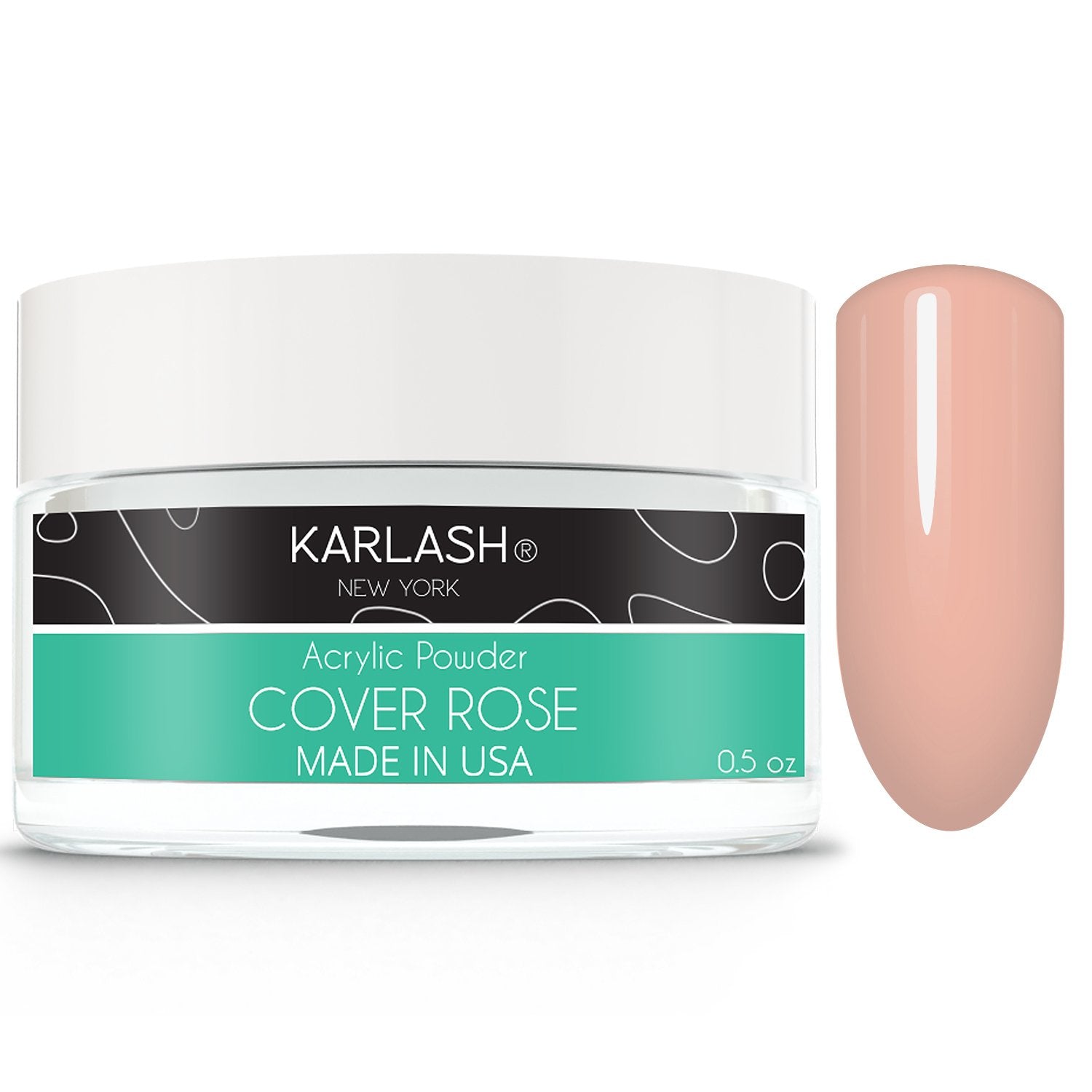 Karlash Professional Acrylic Powder Cover Rose 0.5 oz