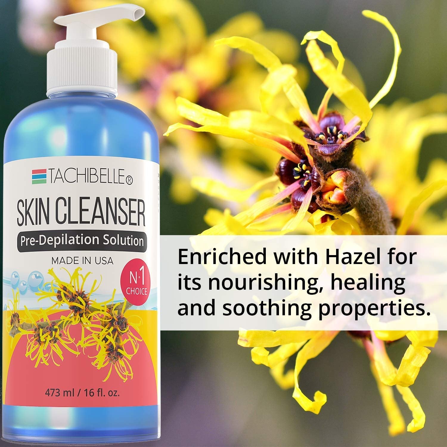 Tachibelle Waxing Kit Wax Remover Oil Enriched with Almond Oil, Soothing Skin Gel With Aloe Vera, Skin Cleanser Solution with Hazel 16oz, Muslin Epilating Waxing Roll 3.5 x 40 yards FIRM, Spatulas