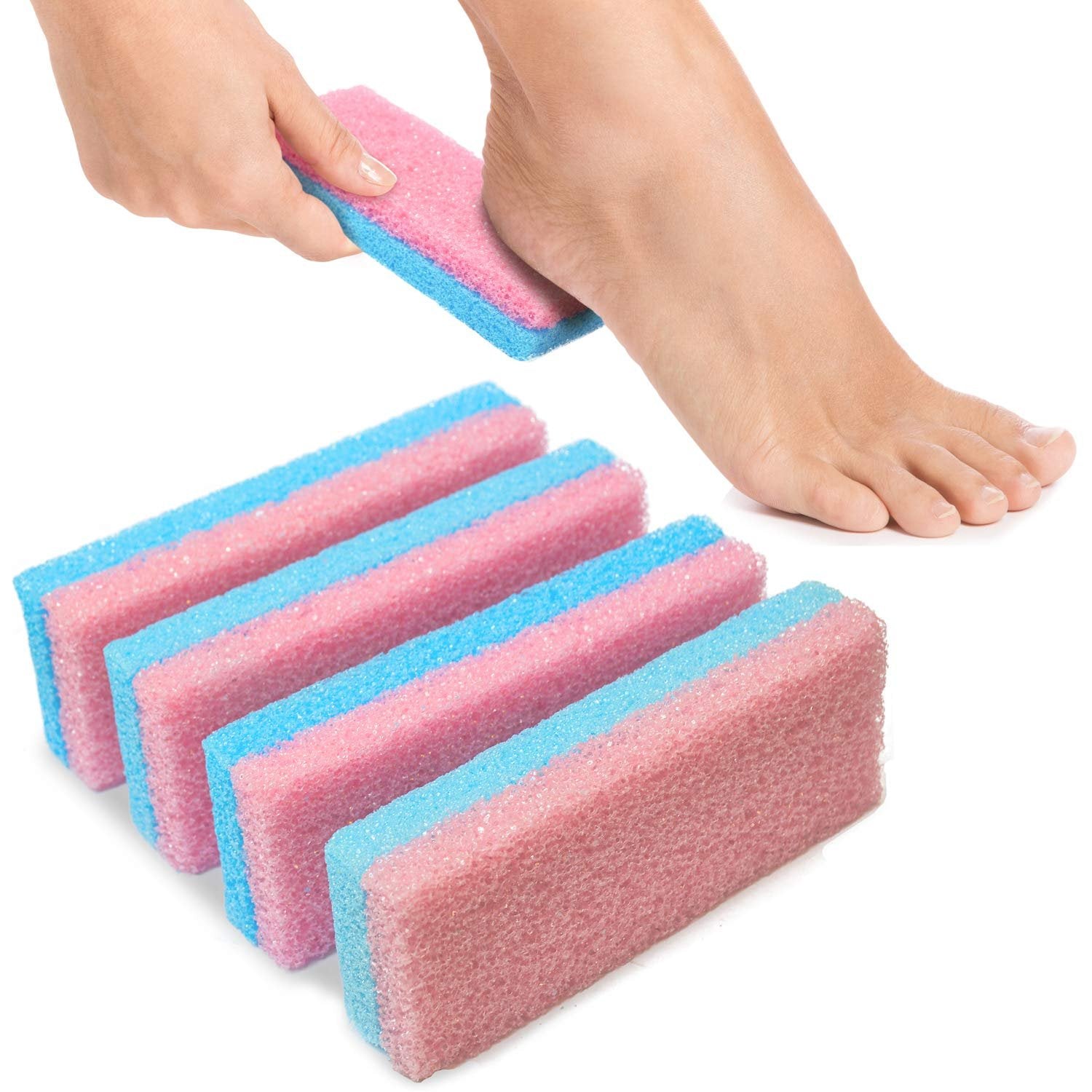 Tachibelle Spa Foot Pumice and Scrubber for Feet Heels Callus and Dead Skins, Remove and Smooths Rough Callus Heels (Pack of 4)