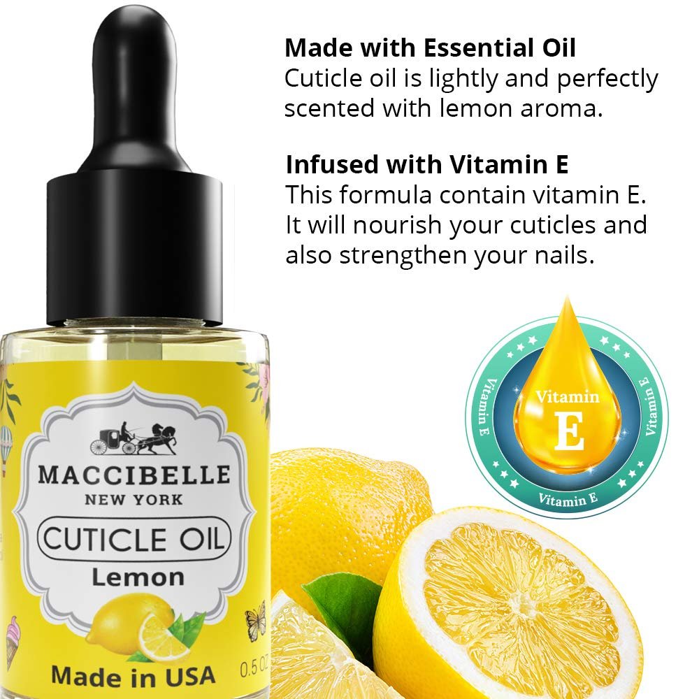 Maccibelle Cuticle Oil 0.5 oz Tea Tree Lavender Heals Dry Cracked Cuticles