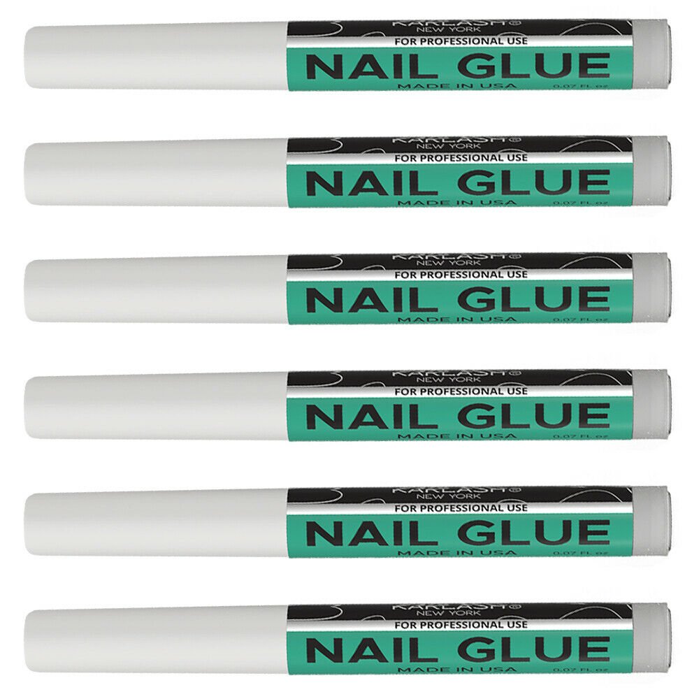 6 PCS Karlash Nail Tip Glue Adhesive Bond For Acrylic Nails Tips & Fake Nail Art