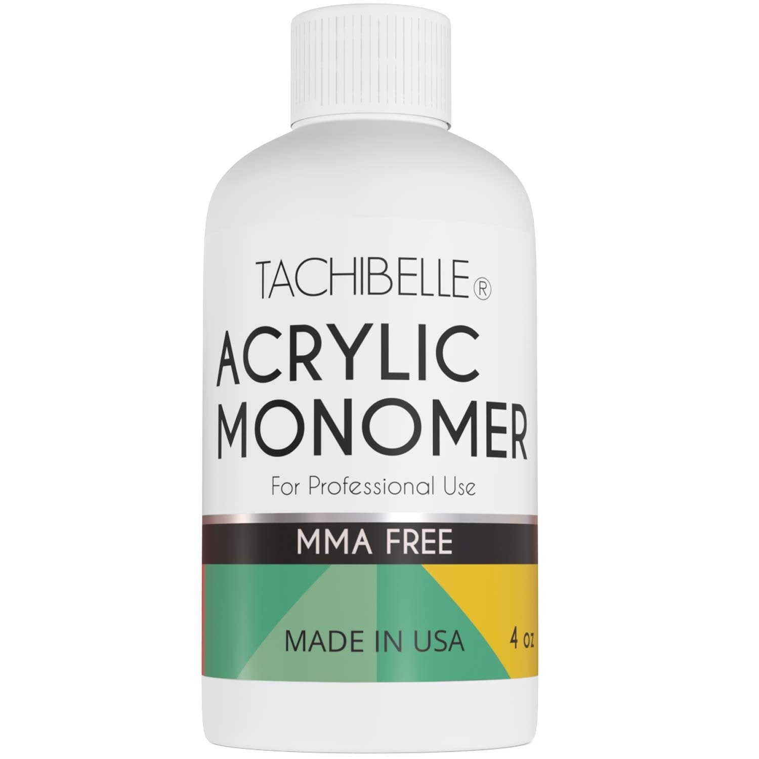 Tachibelle Professional Acrylic Liquid Monomer MMA FREE for Doing Acrylic Nails, MMA free, Ultra Shine and Strong Nail Made in USA 4 OZ