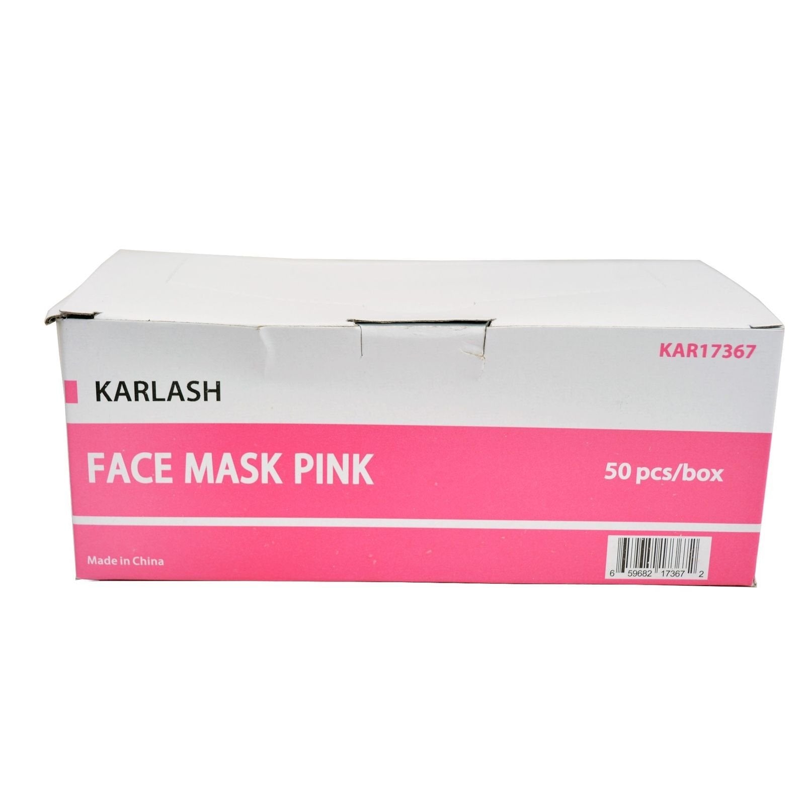 Karlash Disposable 4-ply Earloop Anti-Dust Face Masks Medical Health Pink 50 Pc