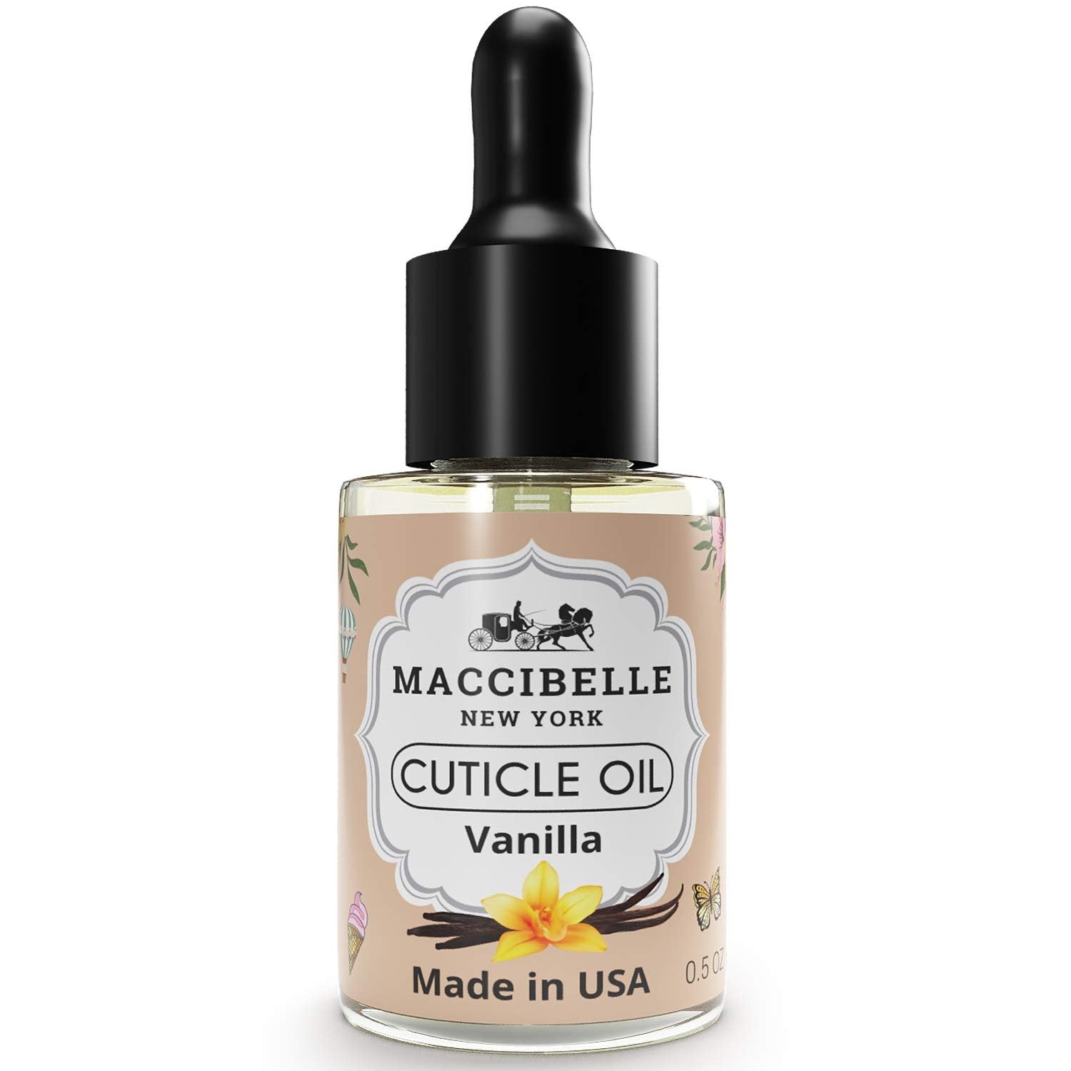 Maccibelle Cuticle Oil 0.5 oz Tea Tree Lavender Heals Dry Cracked Cuticles