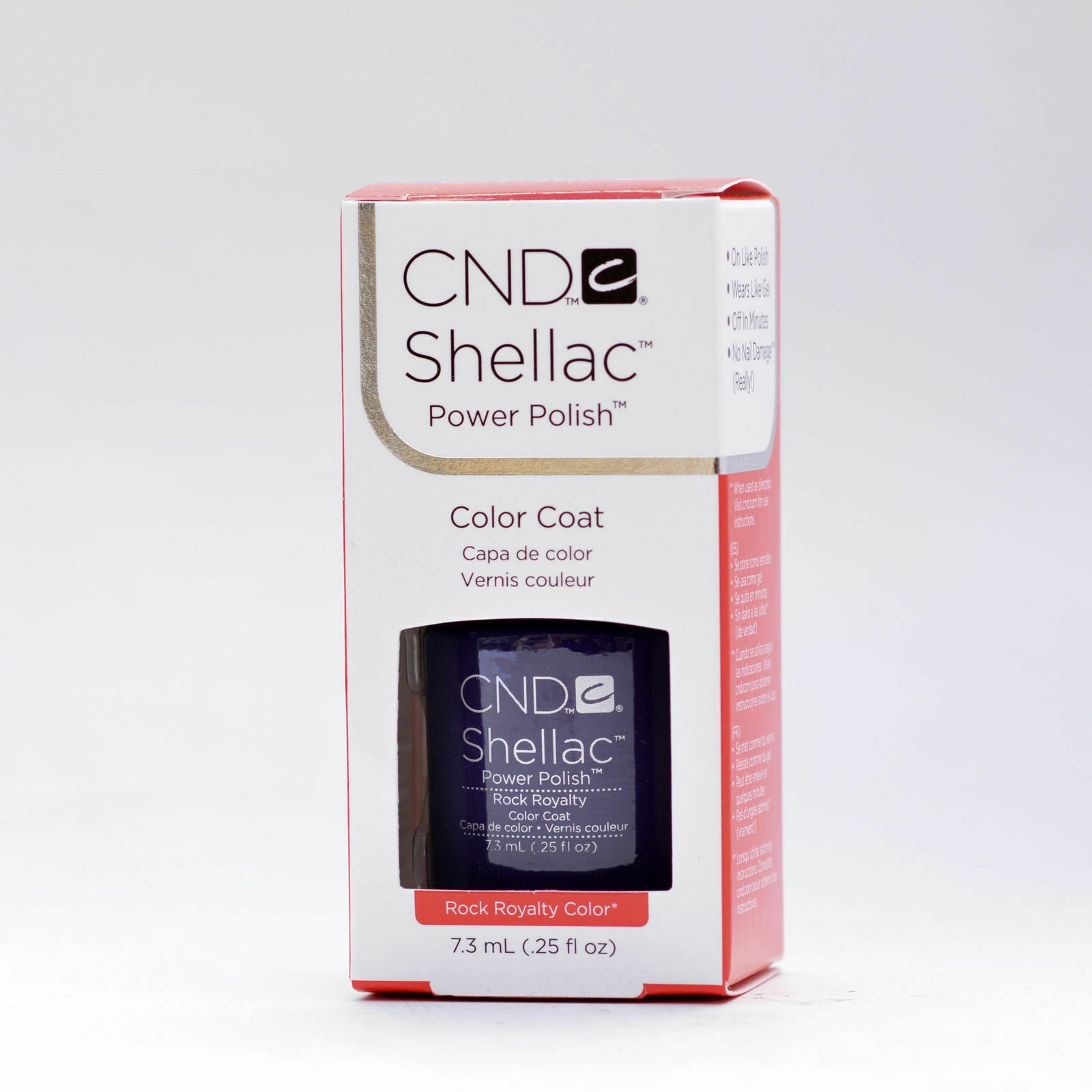 Creative Nail Design Shellac UV Color Coat Rock Royalty .25oz