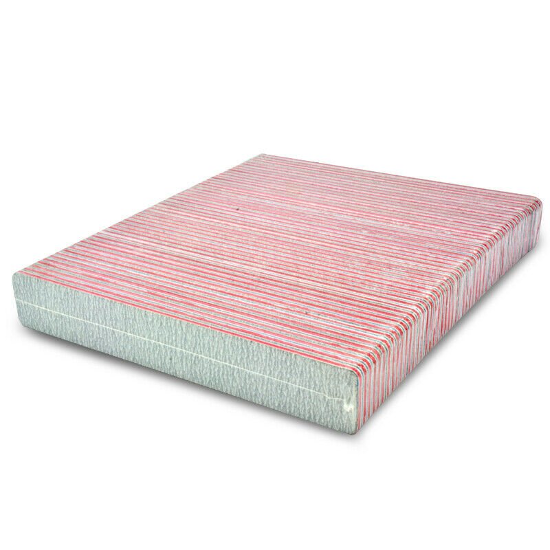 Karlash Professional Double Sided Emery Board Jumbo Zebra Nail File 80/80 50pcs