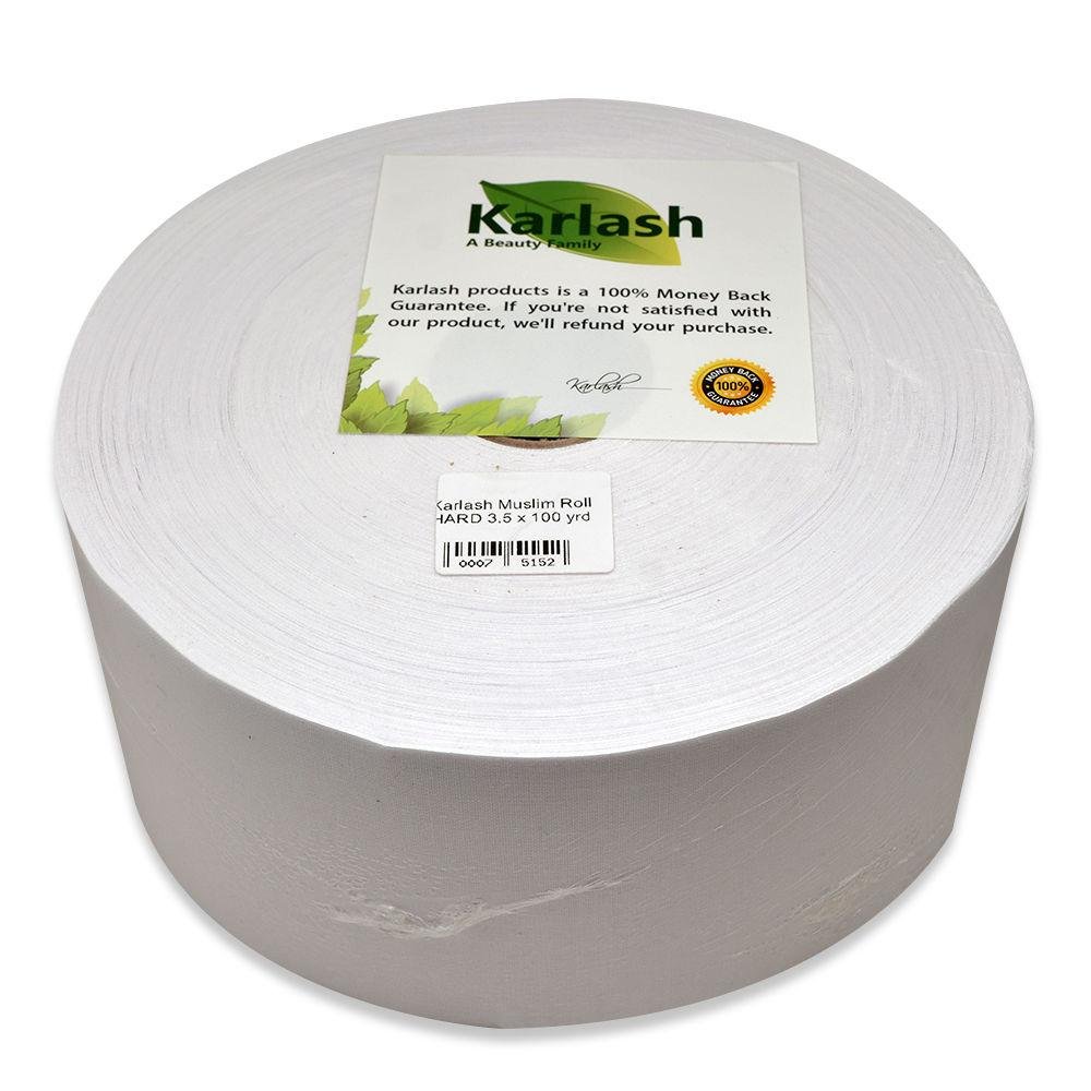 Karlash Premium Muslin Waxing Roll Hard 3.5 x 100 yrd