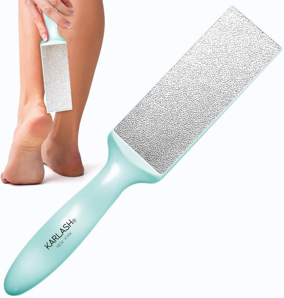 Karlash 2-Sided Nickel Foot File for Callus Trimming and Callus Removal, Mint (Pack of 1)