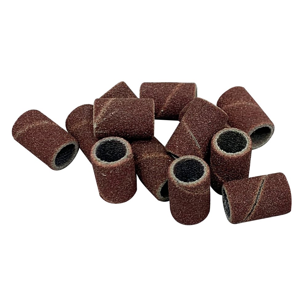 Karlash Professional Nail Sanding Bands Brown Medium Grit File + Free 2 Mandrel