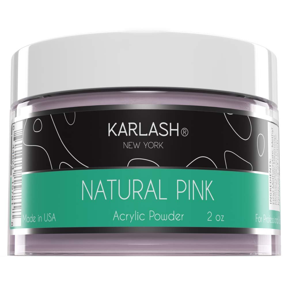 Karlash Professional Acrylic Nail Kit System STUDENT KIT(No MMA Liquid Monomer 4 oz, Clear Acrylic Powder 2oz, Natural Pink Acrylic Powder 2oz, Nail Bond, Acrylic Nail Brush)
