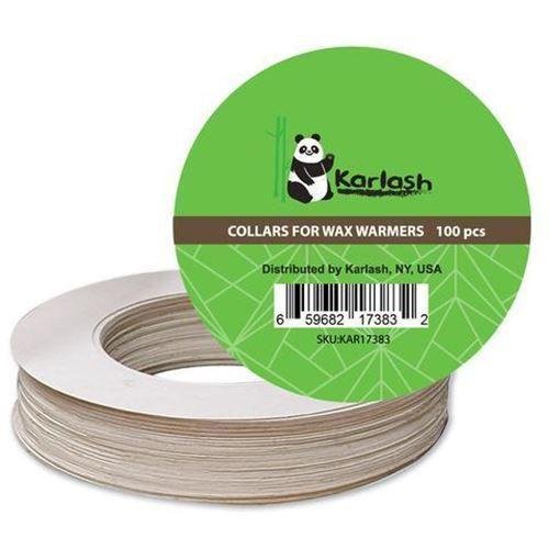 Karlash Pot Wax Warmer Clean Collars 100 Pc